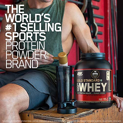 Optimum Nutrition (ON) Gold Standard 100% Whey Protein Powder 2 lbs, 907 g (Double Rich Chocolate), for Muscle Support & Recovery, Vegetarian - Primary Source Whey Isolate - Image 5