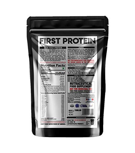 Oxin Nutrition My First Protein Supplement Powder - Beginners Protein Powder With Whey & Pea - Banana Milkshake - 2lbs / 30 Servings - Image 3