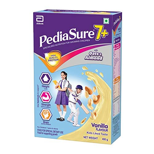 Pediasure 7+ Specialized Nutrition Drink Powder for Growing Children Vanilla Flavour 400 gm - Image 7