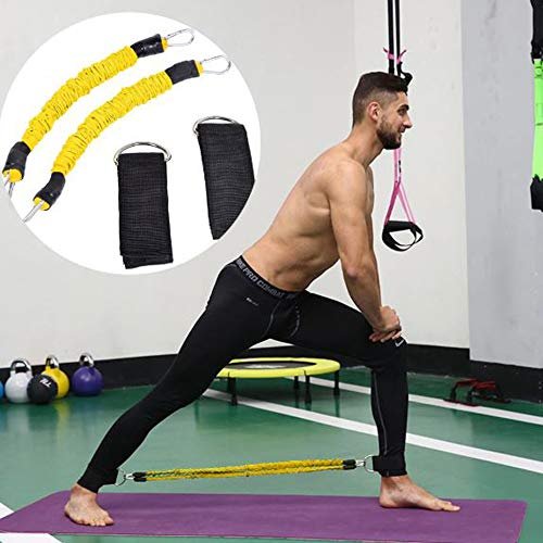 RONTENO Fitness Resistance Bands Multifunction Leg Puller Leg Trainer Leg Strength Training with 2 Bands, 1Pc(Multi-Color) - Image 3