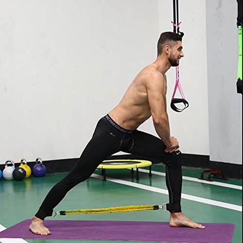 RONTENO Fitness Resistance Bands Multifunction Leg Puller Leg Trainer Leg Strength Training with 2 Bands, 1Pc(Multi-Color) - Image 4