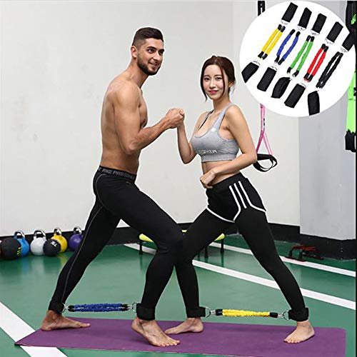 RONTENO Fitness Resistance Bands Multifunction Leg Puller Leg Trainer Leg Strength Training with 2 Bands, 1Pc(Multi-Color) - Image 5