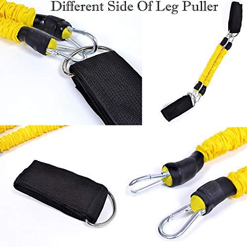 RONTENO Fitness Resistance Bands Multifunction Leg Puller Leg Trainer Leg Strength Training with 2 Bands, 1Pc(Multi-Color) - Image 6