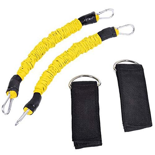 RONTENO Fitness Resistance Bands Multifunction Leg Puller Leg Trainer Leg Strength Training with 2 Bands, 1Pc(Multi-Color)