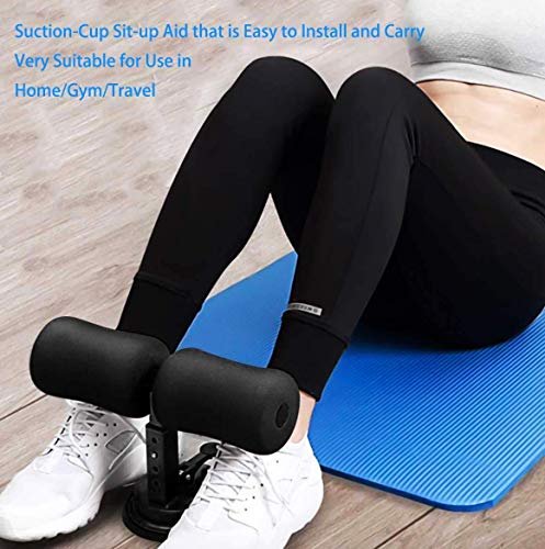 XENOTY Assistive Abdominal Chest and arm Muscles Exercise Adjustable Assistant Fitness Equipment Suction Cup Sit-ups and Push-ups Assistant Home Workout Healthy Abdomen Press Leg Support - Image 3