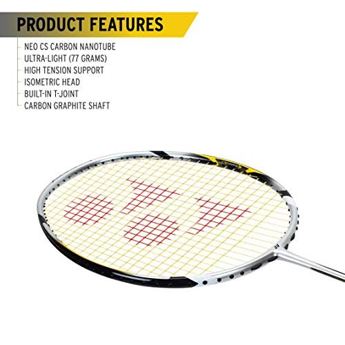 YONEX Arcsaber 7 Professional Graphite Badminton Racquet with Full Cover (Yellow) - Image 4