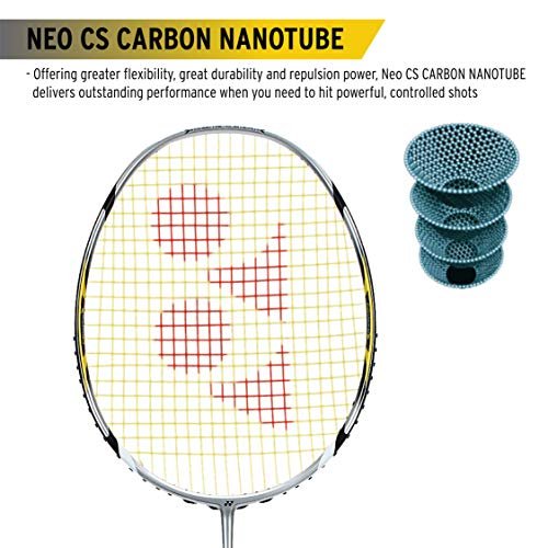 YONEX Arcsaber 7 Professional Graphite Badminton Racquet with Full Cover (Yellow) - Image 5