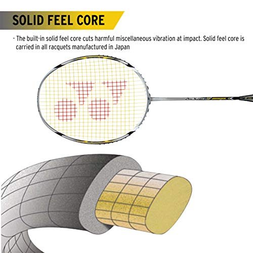 YONEX Arcsaber 7 Professional Graphite Badminton Racquet with Full Cover (Yellow) - Image 7