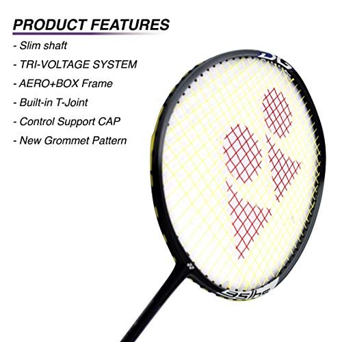YONEX Voltric 0.5 DG Slim Badminton Racquet (Tri Voltage System, 35 Lbs Tension, Slim Shaft) - Image 5