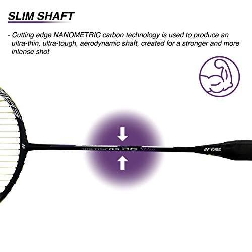 YONEX Voltric 0.5 DG Slim Badminton Racquet (Tri Voltage System, 35 Lbs Tension, Slim Shaft) - Image 6
