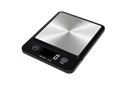 iGRiD Multifunctional Small Kitchen Digital Food Weighing Scale with Stainless Steel Platform (5Kg)