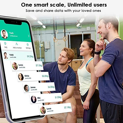 ActiveX (Australia) Savvy Plus - Rechargeable Digital Body Composition Body Fat Scale With Free ActiveX app and Free Pop-Socket Mobile Holder- Charcoal Black - Image 6
