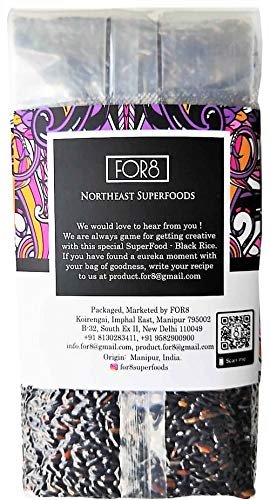 FOR8 Aromatic Black Rice - Forbidden Rice - 900g - Image 3