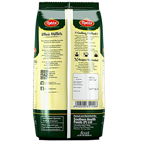 Manna Millets - Natural Grains Combo Pack of 4 | Foxtail 500g, Kodo 500g, Little 500g, Barnyard 500g | Native Low GI Millet Rice | Nutrient Powerhouse, High Protein & 100% More Fibre Than Rice - Image 8