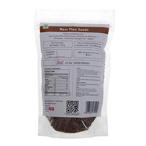 Nutriwish Raw Flax Seeds, 250g - Image 3