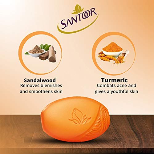 Santoor Sandal and Turmeric Soap - Image 6