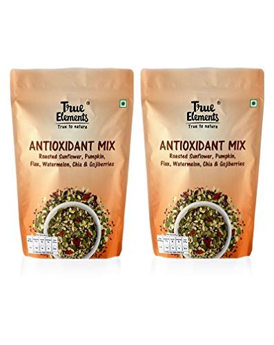 True Elements Antioxidant Mix Seeds 125g * 2 - Seeds Combo for Eating | Seeds Mix | Roasted Seeds | Diet Snacks