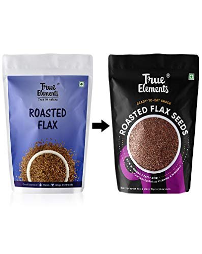 True Elements Roasted Flax Seeds 500g - Flax Seeds for Hair Growth | Alsi Seed | Diet Food for Weight Loss - Image 3