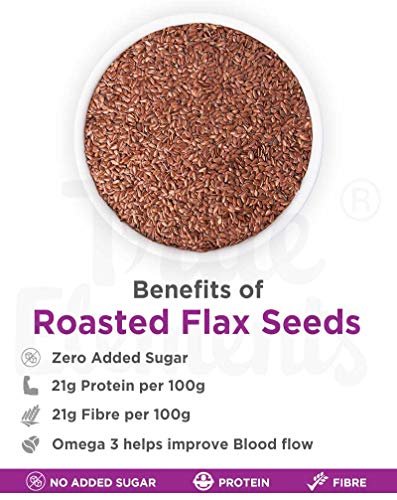 True Elements Roasted Flax Seeds 500g - Flax Seeds for Hair Growth | Alsi Seed | Diet Food for Weight Loss - Image 5