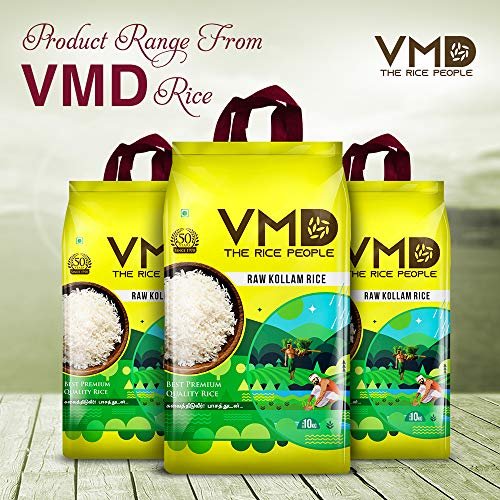 VMD Premium RAW KOLLAM Rice / Nei Choru (Pack of 2) - 10Kg (World's Best Rice) - Image 4