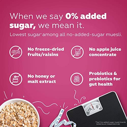 Yogabar Super Muesli, No Added or Hidden Sugar, Breakfast Muesli with Probiotics & Prebiotics, 82% Almonds + Whole Grains + Chia Seeds + Flax Seeds, 400gm Each - Image 6