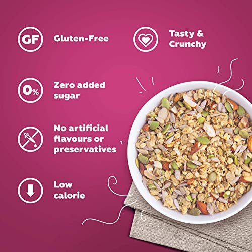 Yogabar Super Muesli, No Added or Hidden Sugar, Breakfast Muesli with Probiotics & Prebiotics, 82% Almonds + Whole Grains + Chia Seeds + Flax Seeds, 400gm Each - Image 8