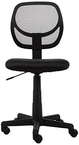 Amazon Basics Low-Back, Upholstered Mesh, Adjustable, Swivel Computer Office Desk Chair with Casters - Image 3
