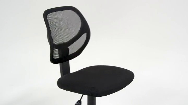 Amazon Basics Low-Back, Upholstered Mesh, Adjustable, Swivel Computer Office Desk Chair with Casters - Image 7
