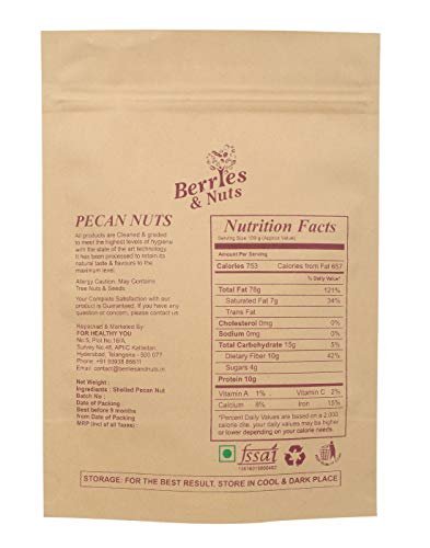 Berries and Nuts Premium Pecan Nut, 250g - Image 7