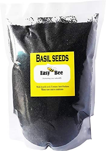 EasyBee Basil Seed 1kg, for Weight Loss and Sabja Seed, Tukmaria