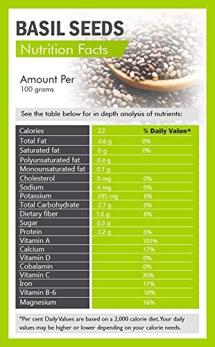 Exotica Fresh Basil Seeds, Tukmariya Seeds, Sabja Seeds | Falooda Seeds use for Natural Weight Loss - Image 3