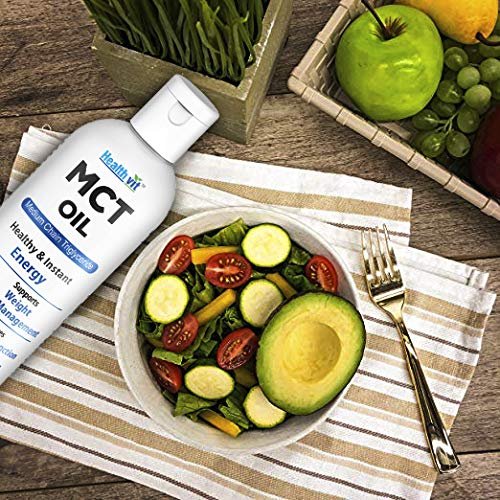 Healthvit MCT Oil From Coconut Oil Unsweetened Keto Diet Sports, Non GMO, Gluten Free - 100ml - Image 6