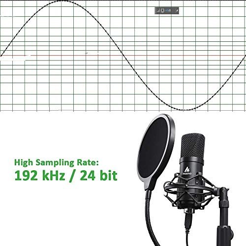 Maono AU-A04T USB Condenser Podcast PC Microphone Kit with Pop Filter and Stand for Computer, YouTube and Gaming Recording - Image 3