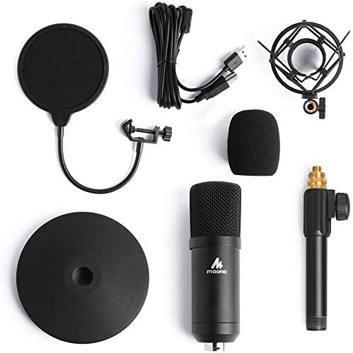 Maono AU-A04T USB Condenser Podcast PC Microphone Kit with Pop Filter and Stand for Computer, YouTube and Gaming Recording - Image 8