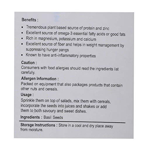 Nutriwish Premium Basil Seeds, 500g - Image 5