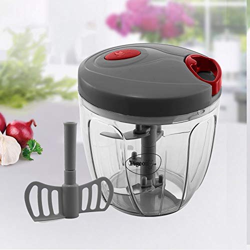 Pigeon Handy and Compact Chopper with 5 Blades and 1 Whisker, 14647 (XL , 900 ml, Grey) - Image 3