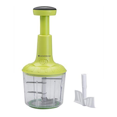 Wonderchef - 63152988 Twister Push Chopper-5 Blade, Green - Image 3