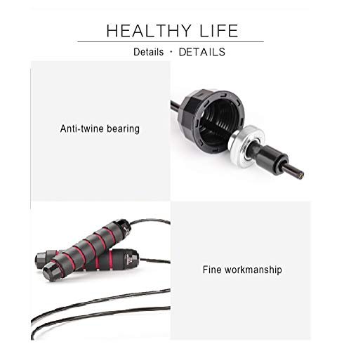DEGOL Skipping Rope with Ball Bearings Rapid Speed Jump Rope Cable and 6” Memory Foam Handles Ideal for Aerobic Exercise Like Speed Training, Extreme Jumping, Endurance Training and Fitness Gym - Image 6