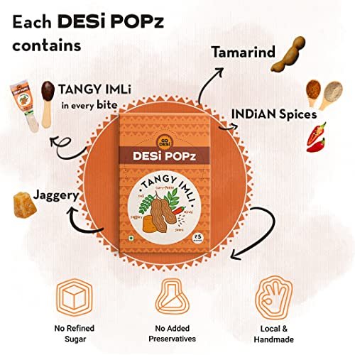 GO DESi Imli Pop Tamarind & Jaggery Candy | 40 Pieces | Tangy Imli | Imli Candy | Lollipop | Digestive Candy - Image 6
