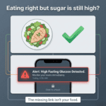 Eating healthy but blood sugar still high highlighting hidden metabolic causes beyond diet