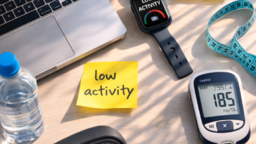 long sitting hours effects on health with desk setup and metabolic risk indicators