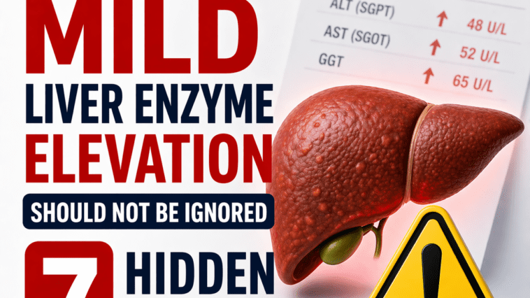 mild liver enzyme elevation