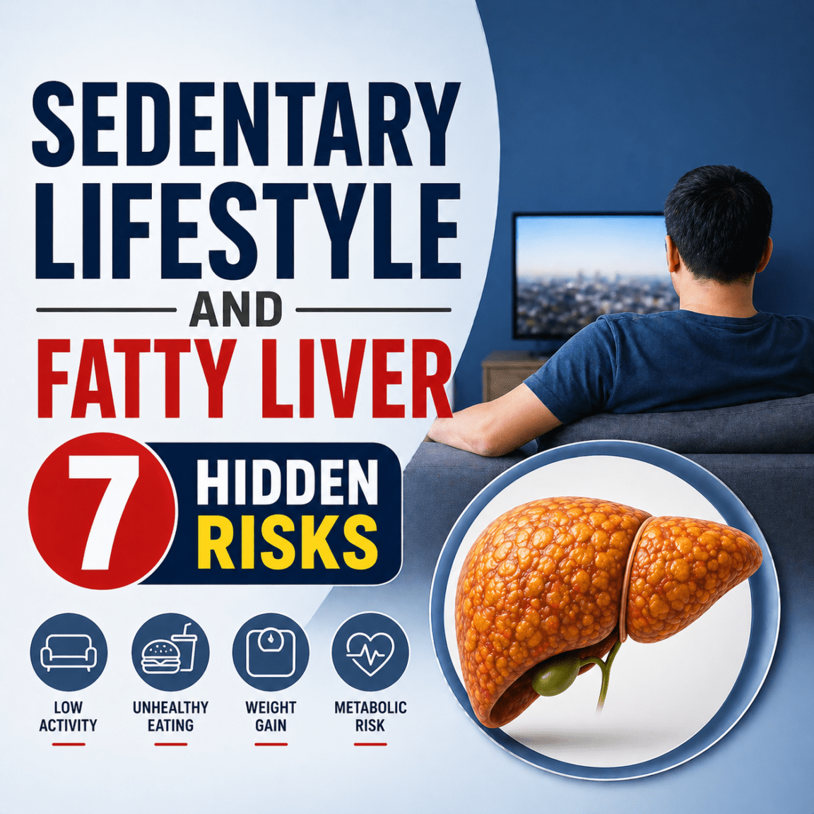 sedentary lifestyle and fatty liver
