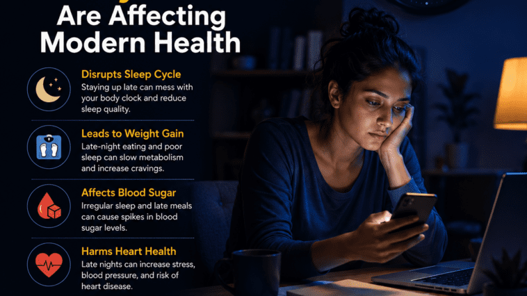 why late-night lifestyle habits are affecting modern health