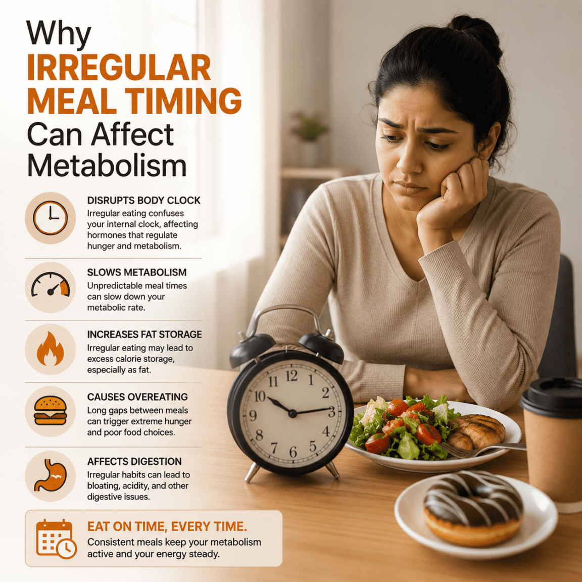 why irregular meal timing can affect metabolism