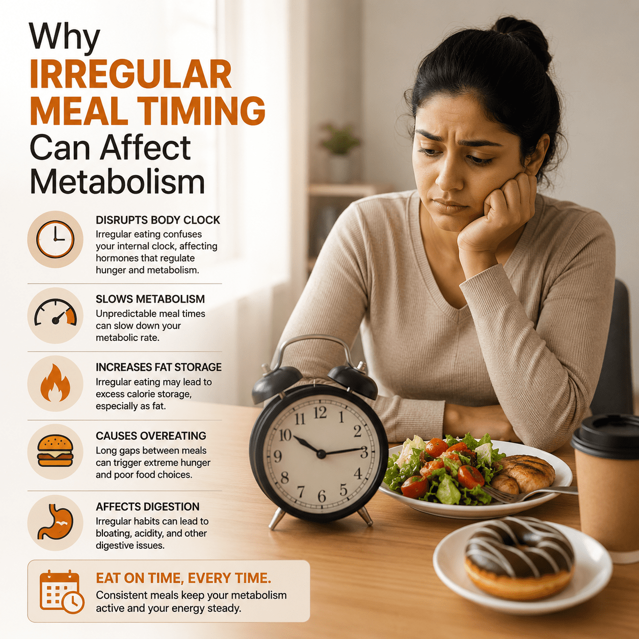 why irregular meal timing can affect metabolism
